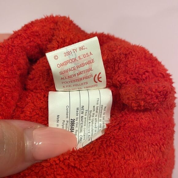 2001 Vintage Ty Beanie Baby Mistletoe the Christmas Bear 8” Excellent Used Con… - Picture 9 of 9